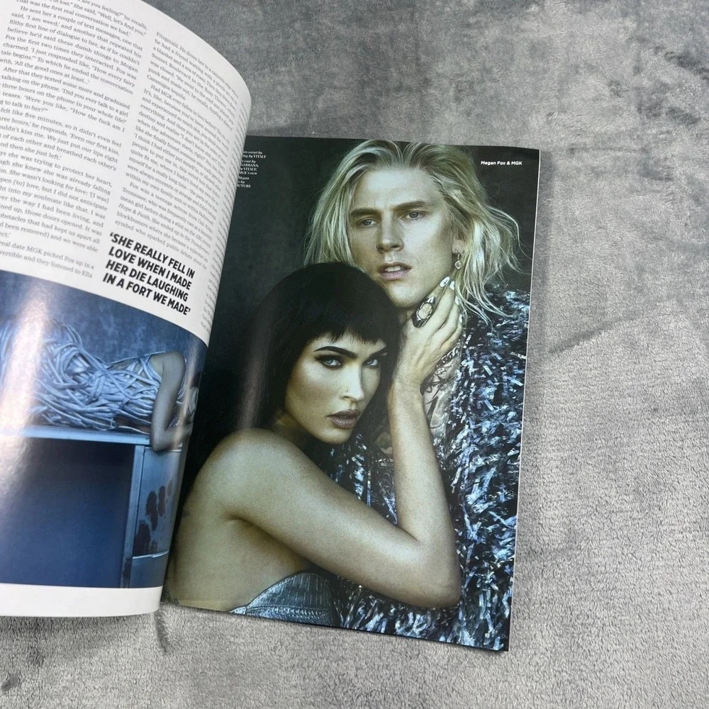 British GQ UK Style‎ Magazine 2021 Megan Fox & Machine Gun Kelly Luxury Fashion